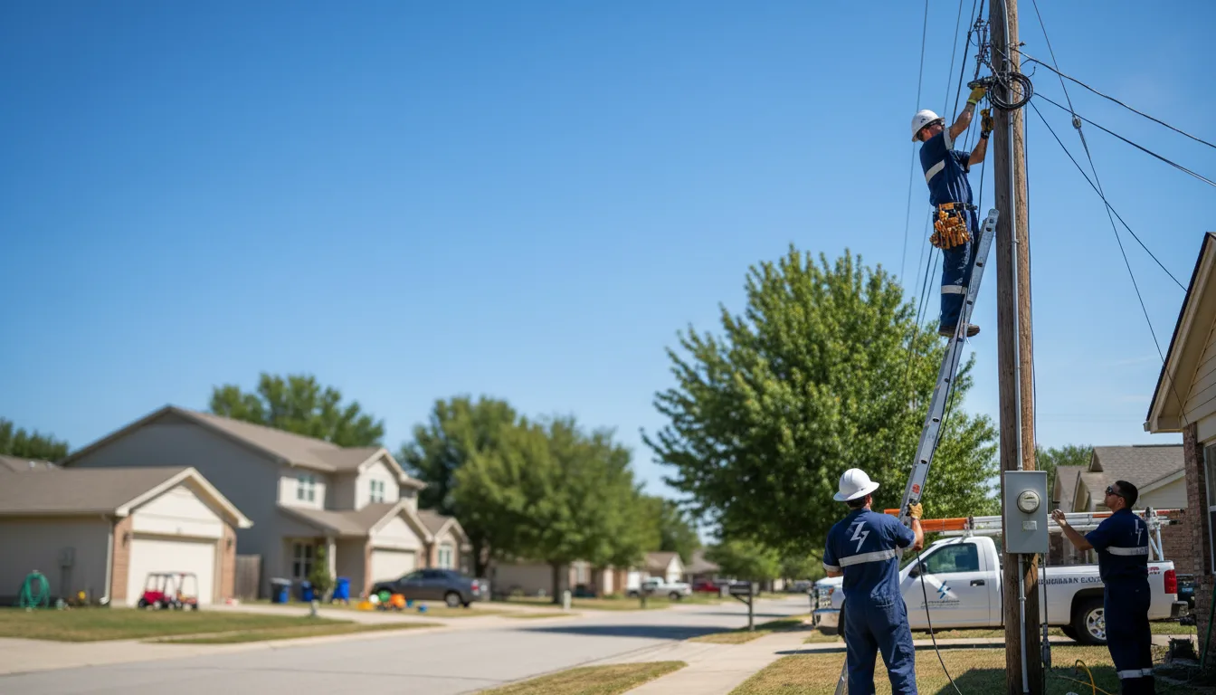 Residential electrician providing installation services in Barry, MN
